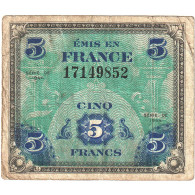 France, 5 Francs, Drapeau/France, 1944, B, Fayette:17.01, KM:115a - 1944 Flagge/Frankreich