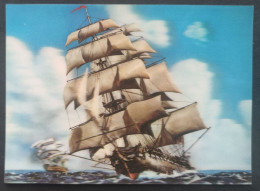 Ship - English Sailing Vessel - Stereoscope Cards