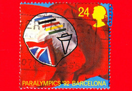 GB  UK GRAN BRETAGNA - Usato - 1992 - Simbolo Dell'Associazione Paralimpica Britannica - Barcellona '92 - 24 - Used Stamps