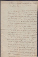 L. (Pétition) Datée 28 Frimaire An 3 (18 Décembre 1794) Des Entrepreneurs De La Poste-aux-chevaux LIEGE Pour Comité De S - 1794-1814 (Periodo Frances)