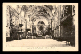 MALTE - INTERIEUR DE L'EGLISE ST JOHN'S - Malta