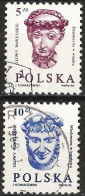 Poland 1985 - Mi 2986/87 - YT 2798/99 ( Carved Wawel Heads ) - Oblitérés