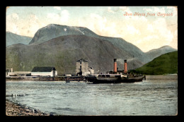 ROYAUME-UNI - ECOSSE - BEN NEVIS FROM CORPACH - BATEAU A ROUES - Inverness-shire