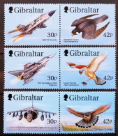 GIBRALTAR - IVERT 883/88 NUEVOS ** AVIONES DE LA ROYAL AIR FORCE Y AVES RAPACES - Gibraltar