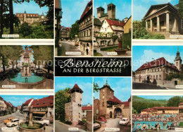 73238382 Bensheim Bergstrasse Schloss Schoenberg Fachwerkhaeuser Stollplatz Mark - Bensheim