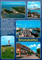 73237959 Brunsbuettel Fliegeraufnahme Leuchtturm Hafen Stadtansicht Chronik Brun - Brunsbuettel