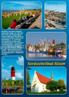 73237948 Buesum Nordseebad Strand Uferpromenade Hafen Kirche Leuchtturm Chronik  - Buesum