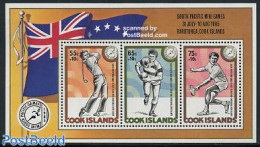 Cook Islands 1985 South Pacific Games S/s, Mint NH, Sport - Golf - Sport (other And Mixed) - Tennis - Golf