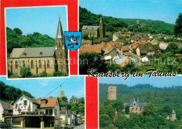 73236761 Usingen Kirche Burg Imbissstube Zum Hirschen Stadtpanorama Usingen - Usingen