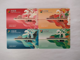 China Transport Cards,Hangzhou Metropolitan Area Rail Transit, Metro Card, Shaoxing City, (4pcs) - Sin Clasificación