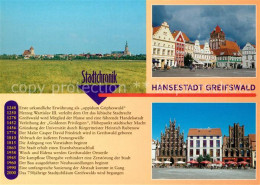 73236091 Greifswald Stadtansicht Markt Backsteinhaeuser Markt Chronik Greifswald - Greifswald