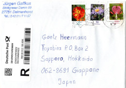 75904 - Bund - 2009 - SB-R-Zettel MiF A R-LpBf BRIEFZENTRUM 28 - ... -> Japan - Storia Postale