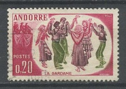 ANDORRE 1963 N° 166 Oblitéré Superbe C 5.50 € Folklore Andorran Danse La Sardane Costumes Suits - Usati