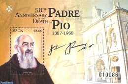 Malta 2018 Padre Pio S/s, Mint NH, Religion - Religion - Malte