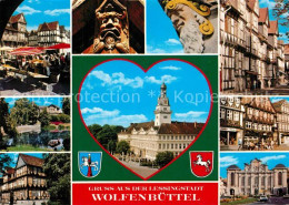 73234877 Wolfenbuettel Marktplatz Altstadt Fachwerkhaeuser Schloss Wolfenbuettel - Wolfenbuettel