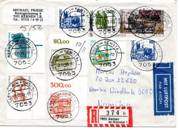 75914 - Bund - 1990 - 300Pfg B&S MiF A R-LpBf KERNEN -> WINDHOEK (Namibia) - Covers & Documents