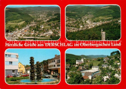 73234061 Derschlag Fliegeraufnahme Brunnen Kirche Panoramen Derschlag - Gummersbach