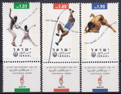 ISRAEL 1996 Mi-Nr. 1397/99 ** MNH - Ungebraucht (mit Tabs)