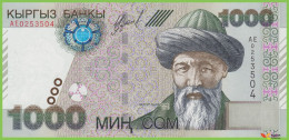 Voyo KYRGYZSTAN 1000 Som 2000 P18 B219a AE UNC - Kirghizistan