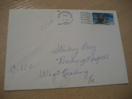 READING 1986 Adolphus W. Greely Stamp Cancel Cover USA North Pole Polar Arctic Arctique - Arctic Expeditions