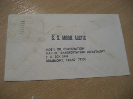 PAULSBORO 1975 S/S Mobil Arctic Tanker Mobil Oil Corp. Beaumont Ship Maritime Cancel Cover USA North Pole Polar Arctic - Other & Unclassified