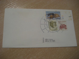 WAYNE 1983 Antarctic Map Cancel Cover USA South Pole Polar Antarctique Antarctics Antarctica - Other & Unclassified