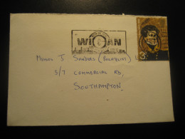 WIGAN 1972 James Clark ROSS Stamp Cancel Cover ENGLAND Pole Polar Arctic Antarctic - Altri & Non Classificati