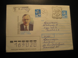 1988 Registered Cancel Postal Stationery Cover RUSSIA Pole Polar Arctic Antarctic - Altri & Non Classificati