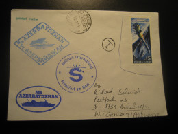 MS AZERBAYDZHAN 1989 To Germany Nordkapp North Cape Cancel Cover RUSSIA USSR North Pole Polar Arctic Arctique - Polar Ships & Icebreakers