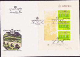 Europa CEPT 1984 Madère - Madeira - Portugal FDC Y&T N°BF5 - Michel N°B5 - 51e EUROPA - 1984