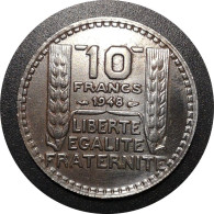 1948   - 10 Francs Turin Cupronickel, Petite Tête  France - 10 Francs