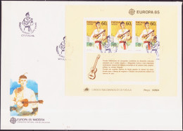 Madère - Madeira - Portugal FDC 1985 Y&T N°BF6 - Michel N°B6 - 60e EUROPA - Madère