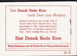 1940. DANMARK. 2 KRONER. BOOKLET With 8 Stk. 10 øre + 8 Stk 10 + 3 ØRE Red Cross  + 4 X 10... (AFA 2 KR - 12) - JF541633 - Libretti