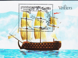 1997. ROUAME DU CAMBODGE. Classic Ships Nelsons Warship Victoria 1790. Block.  (Michel Block 231) - JF542925 - Kambodscha