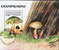 1997. ROUAME DU CAMBODGE. Mushrooms Xerocomus Chrysenteron. Block.  (Michel Block 232) - JF542926 - Kambodscha