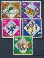 5 Timbres Oblitérés GUINEE EQUATORIALE X-10 Jeux Olympiques D'hiver 1976 INNSBRUCK - Inverno1976: Innsbruck
