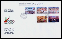 Bahrain 1984 Olympic Games - Los Angeles, USA FDC + FREE GIFT - Bahrain (1965-...)