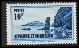 1938. SAINT-PIERRE-MIQUELON. LANGLADE 10 F. Hinged.  (Michel 190) - JF542987 - Cartas & Documentos