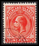 1921 - 1927. FALKLAND ISLANDS. Georg V. ONE PENNY.  (Michel 40) - JF542991 - Islas Malvinas