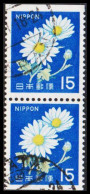 1968. JAPAN. Booklet Pair 15 Y Flover Perforated On 3 Sides.  (Michel 931D) - JF542998 - Storia Postale
