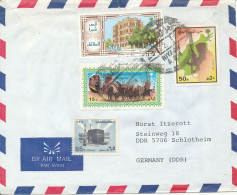 Saudi Arabia Air Mail Cover Sent To Germany DDR 29-2-1988 Topic Stamps - Arabie Saoudite