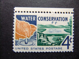 ESTADOS UNIDOS / ETATS-UNIS D'AMERIQUE 1960 / CONSERVACION DEL AGUA YVERT 684 ** MNH - Unused Stamps