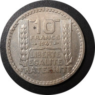 1947   - 10 Francs Turin Cupronickel, Petite Tête  France - 10 Francs