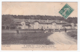 SIGNES - Ferme Aguillon, à Chibron - Logement Des Troupes Coloniales Pendant Les Tirs De Combat  (carte Animée) - Signes