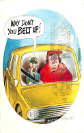 Postcard Comic Seat Belt Joke - Fumetti