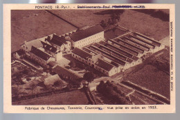 64 - PONTACQ - FABRIQUE DE CHAUSSURES - VUE PRISE EN AVION EN 1933  - - Pontacq