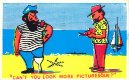 Postcard Comic Can't You Look More Picturesque One Leg - Fumetti