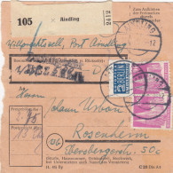BiZone Paketkarte 1948: Aindling Nach Rosenheim - Brieven En Documenten