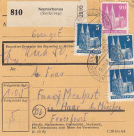 BiZone Paketkarte 1948: Neureichenau Nach Haar, Wertkarte - Covers & Documents