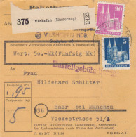 BiZone Paketkarte 1948: Vilshofen Nach Haar, Wertkarte - Covers & Documents